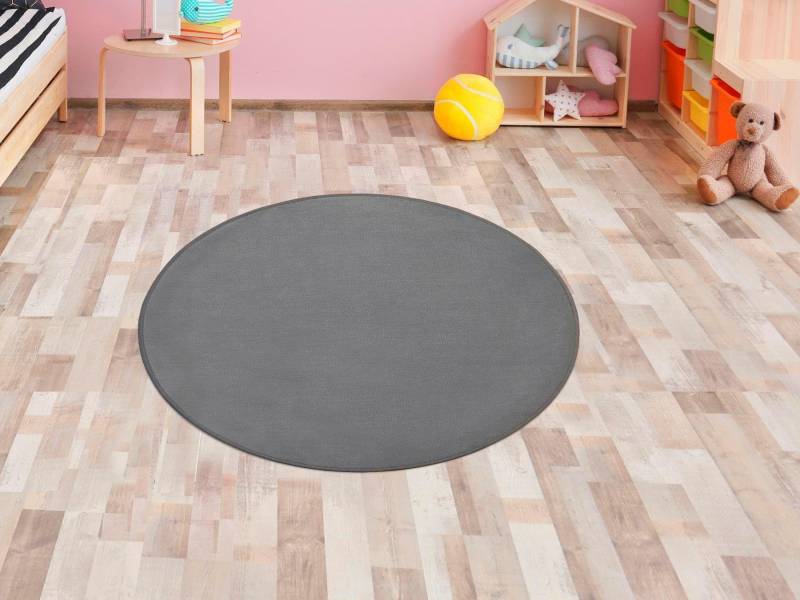 Primaflor-Ideen in Textil Kinderteppich "SITZKREIS", rund, 5 mm Höhe, Spielteppich ideal im Kinderzimmer von Primaflor-Ideen In Textil