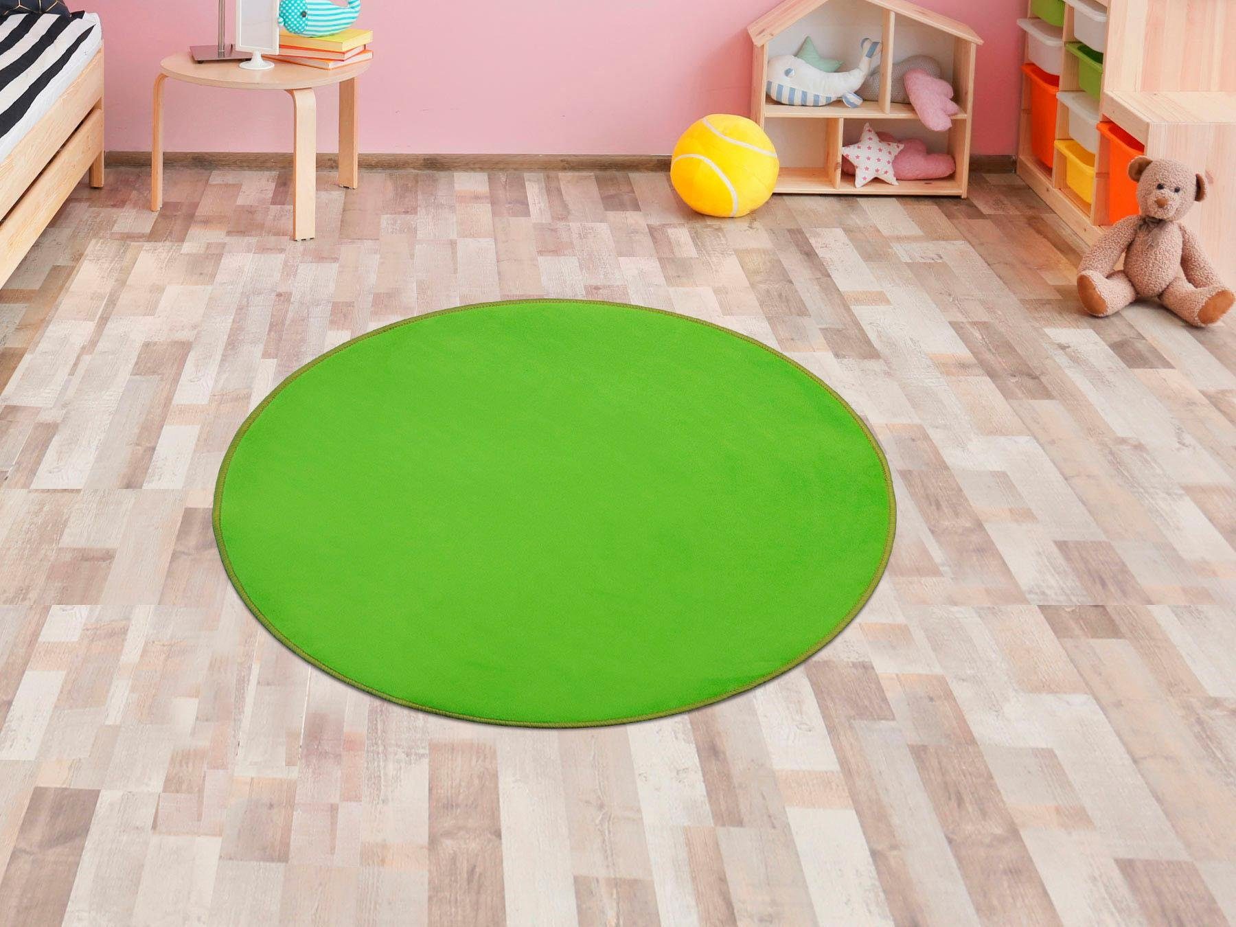 Primaflor-Ideen in Textil Kinderteppich "SITZKREIS", rund, 5 mm Höhe, Spielteppich ideal im Kinderzimmer von Primaflor-Ideen In Textil