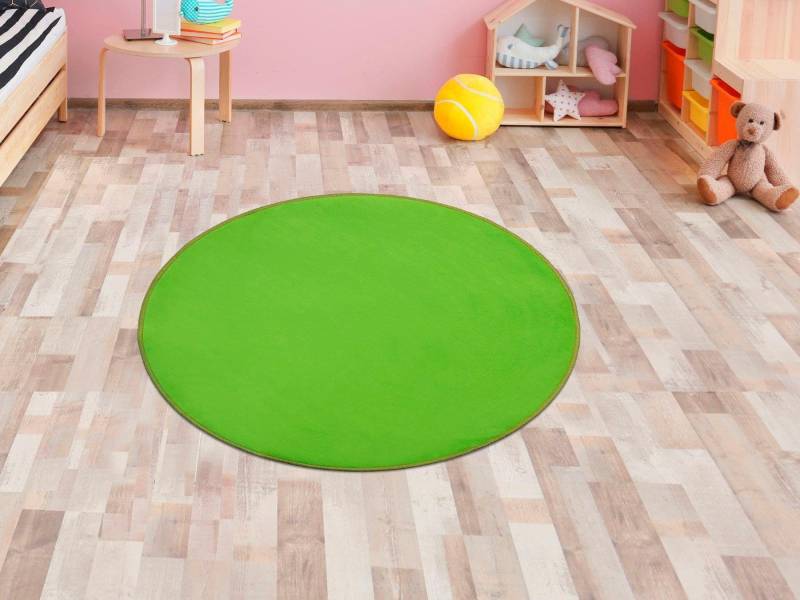 Primaflor-Ideen in Textil Kinderteppich "SITZKREIS", rund, 5 mm Höhe, Spielteppich ideal im Kinderzimmer von Primaflor-Ideen In Textil