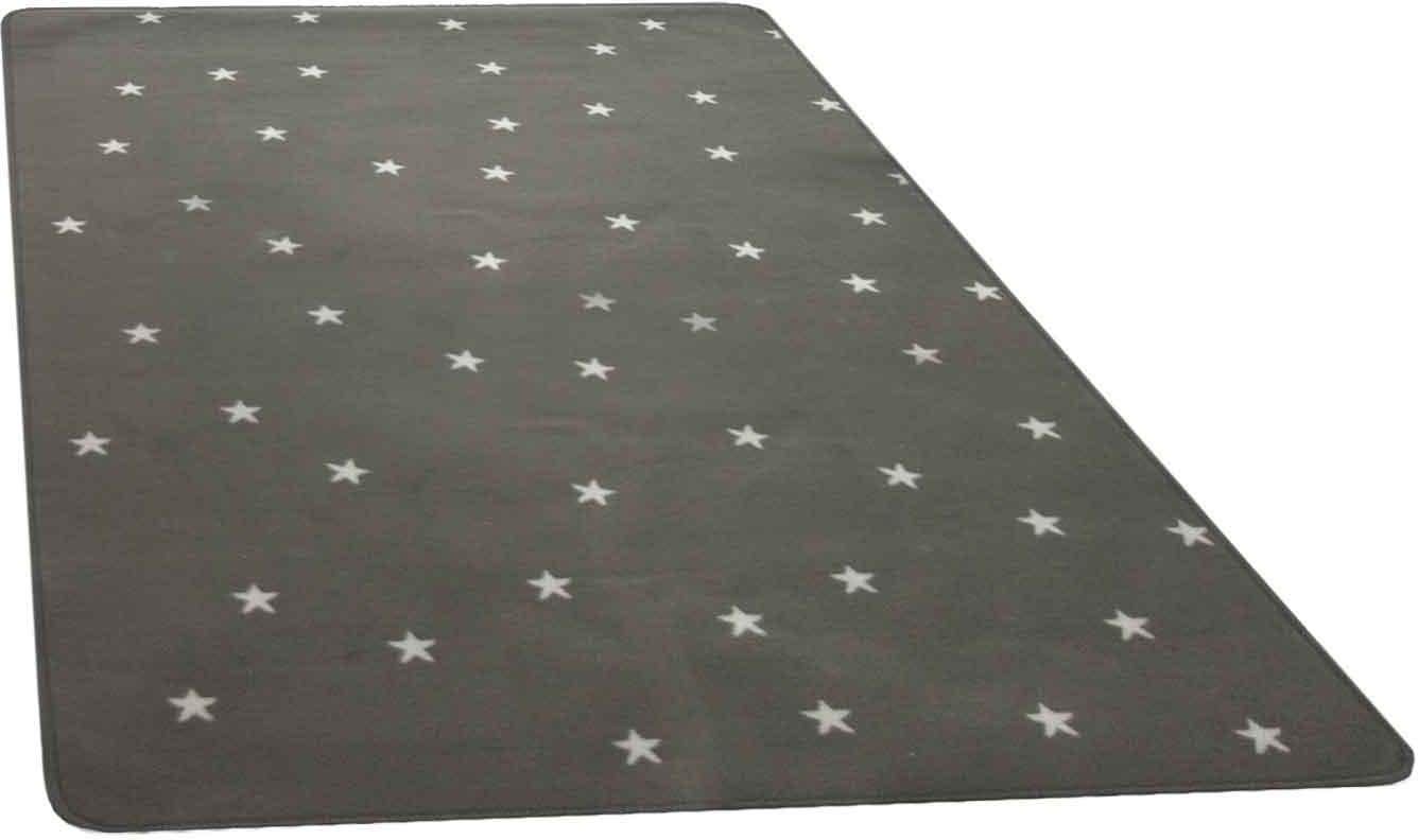 Primaflor-Ideen in Textil Kinderteppich "STELLA, Made in Belgium", rechteckig, 5 mm Höhe, Motiv Sterne, Kinderzimmer von Primaflor-Ideen In Textil