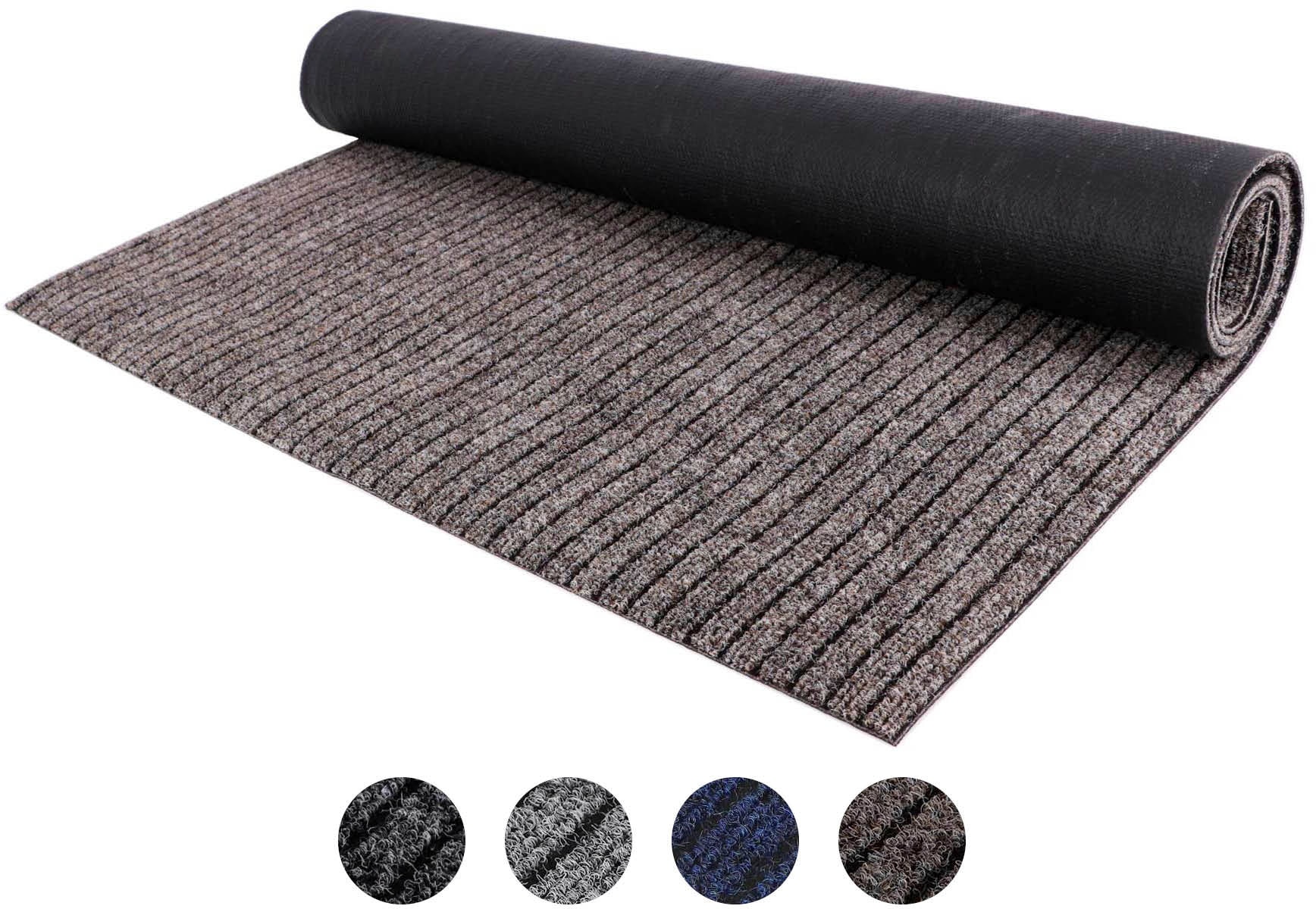 Primaflor-Ideen in Textil Läufer "Schmutzfangläufer ATLAS, Made in Belgium" rechteckig 7 mm Höhe Schmutzfangmatte, meliert gesteift, strapazierfähig, rutschhemmend von Primaflor-Ideen In Textil