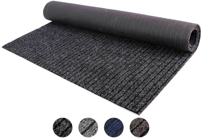 Primaflor-Ideen in Textil Läufer "Schmutzfangläufer ATLAS, Made in Belgium" rechteckig 7 mm Höhe Schmutzfangmatte, meliert gesteift, strapazierfähig, rutschhemmend von Primaflor-Ideen In Textil