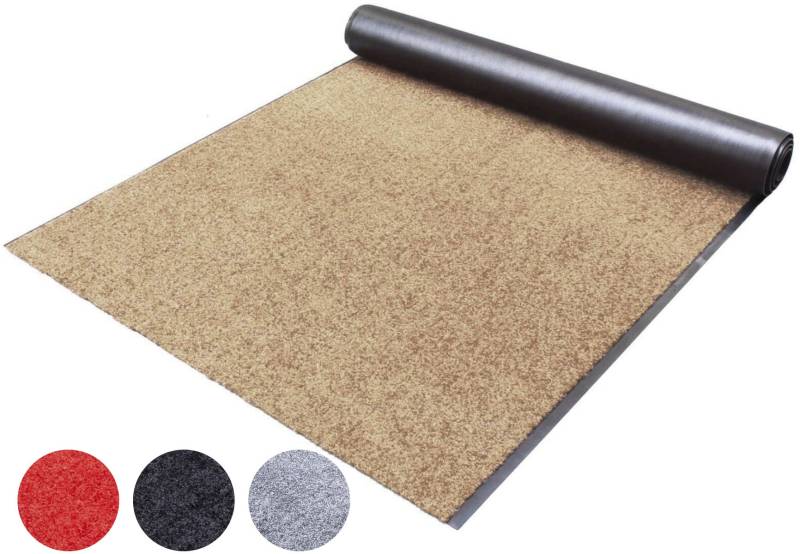 Primaflor-Ideen in Textil Läufer "Schmutzfangläufer CLEAN, Made in Belgium" rechteckig 9 mm Höhe Schmutzfangmatte, Uni Farben, strapazierfähig, rutschhemmend, waschbar von Primaflor-Ideen In Textil