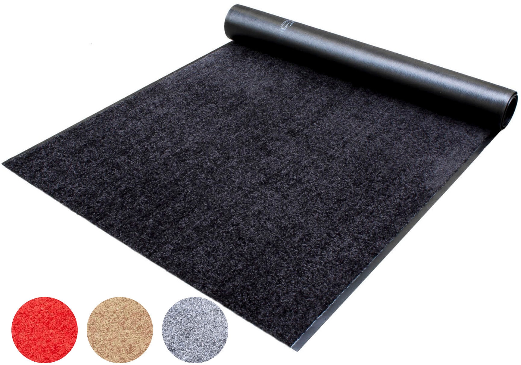 Primaflor-Ideen in Textil Läufer "Schmutzfangläufer CLEAN, Made in Belgium" rechteckig 9 mm Höhe Schmutzfangmatte, Uni Farben, strapazierfähig, rutschhemmend, waschbar von Primaflor-Ideen In Textil