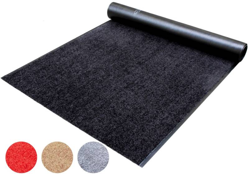 Primaflor-Ideen in Textil Läufer "Schmutzfangläufer CLEAN, Made in Belgium" rechteckig 9 mm Höhe Schmutzfangmatte, Uni Farben, strapazierfähig, rutschhemmend, waschbar von Primaflor-Ideen In Textil