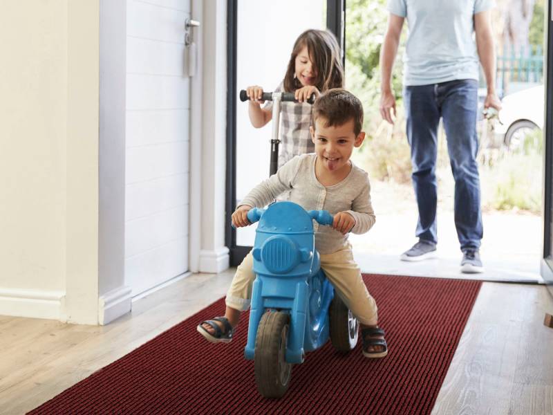 Primaflor-Ideen in Textil Läufer "Schmutzfangläufer GIN, Made in Belgium" rechteckig 6 mm Höhe Schmutzfangmatte, meliert, gesteift, strapazierfähig, rutschhemmend von Primaflor-Ideen In Textil