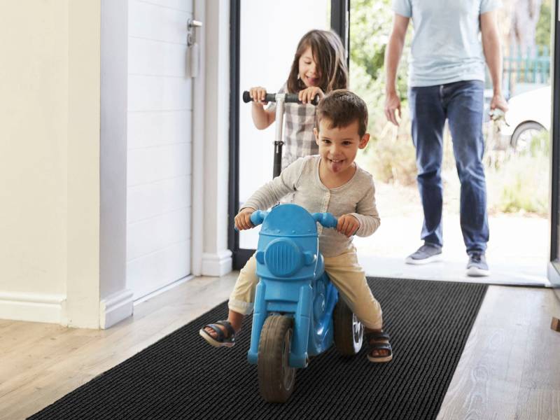 Primaflor-Ideen in Textil Läufer "Schmutzfangläufer GIN, Made in Belgium" rechteckig 6 mm Höhe Schmutzfangmatte, meliert, gesteift, strapazierfähig, rutschhemmend von Primaflor-Ideen In Textil