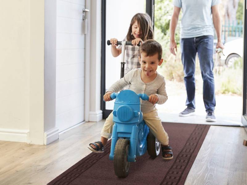 Primaflor-Ideen in Textil Läufer "Schmutzfangläufer PRIMAVERA, Made in Belgium" rechteckig 8 mm Höhe Schmutzfangmatte, meliert, mit Bordüre, strapazierfähig, waschbar von Primaflor-Ideen In Textil