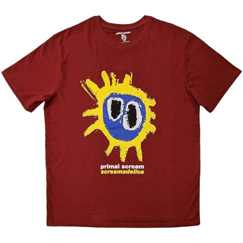 Primal Scream T Shirt Screamadelica Band Logo Nue offiziell Herren von Primal Scream