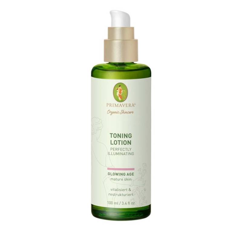 Primavera Life GmbH Gesichts-Reinigungslotion Glowing Age - Toning Lotion Perfectly Illuminating 100ml von Primavera Life GmbH