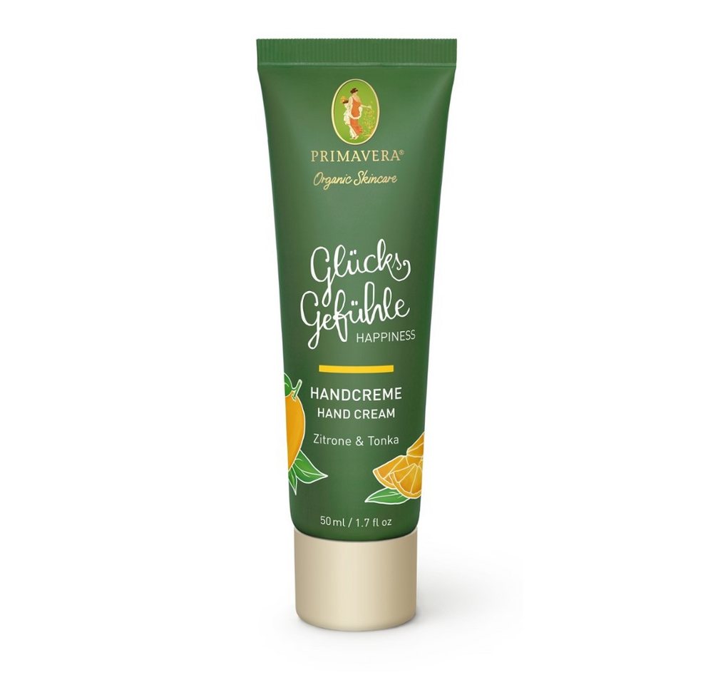 Primavera Life GmbH Handcreme Glücksgefühle - Handcreme 50ml von Primavera Life GmbH