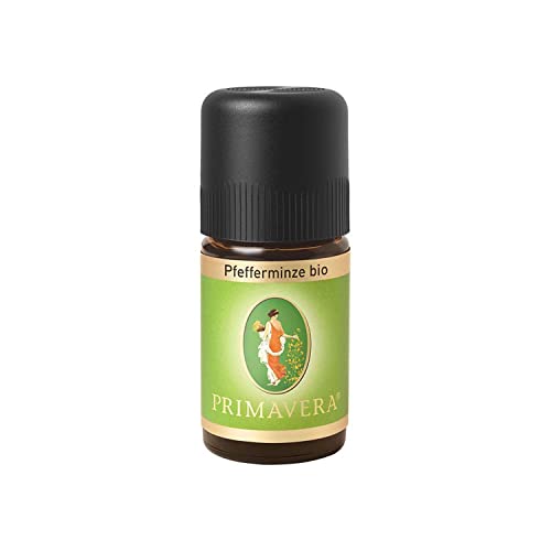PRIMAVERA Ätherisches Öl Pfefferminze bio 5 ml - Aromaöl, Duftöl, Aromatherapie - erfrischend, kühlend - vegan von Primavera