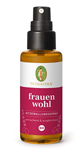 PRIMAVERA Frauenwohl Hitzewallungsspray bio 50 ml - Körperspray mit blumigem Duft - Aromatherapie - erfrischend, ausgleichend - vegan von Primavera