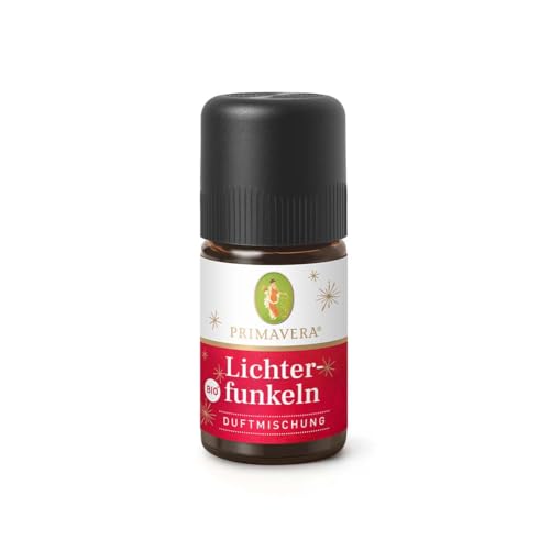 PRIMAVERA Lichterfunkeln Duftmischung bio 5 ml – Sanfter Raumduft mit Benzoe, Tuberose & Bergamotte – 100% naturreine ätherische Öle - vegan PRIMAVERA Lichterfunkeln Duftmischung bio 5 ml – Sanfter Raumduft mit Benzoe, Tuberose & Bergamotte – 100% naturreine ätherische Öle - vegan von Primavera