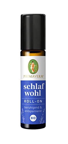 PRIMAVERA Schlafwohl Aroma Roll-On bio 10 ml - Lavendel-, Vanille und Neroliduft - Aromatherapie für Unterwegs - entspannend - vegan von Primavera