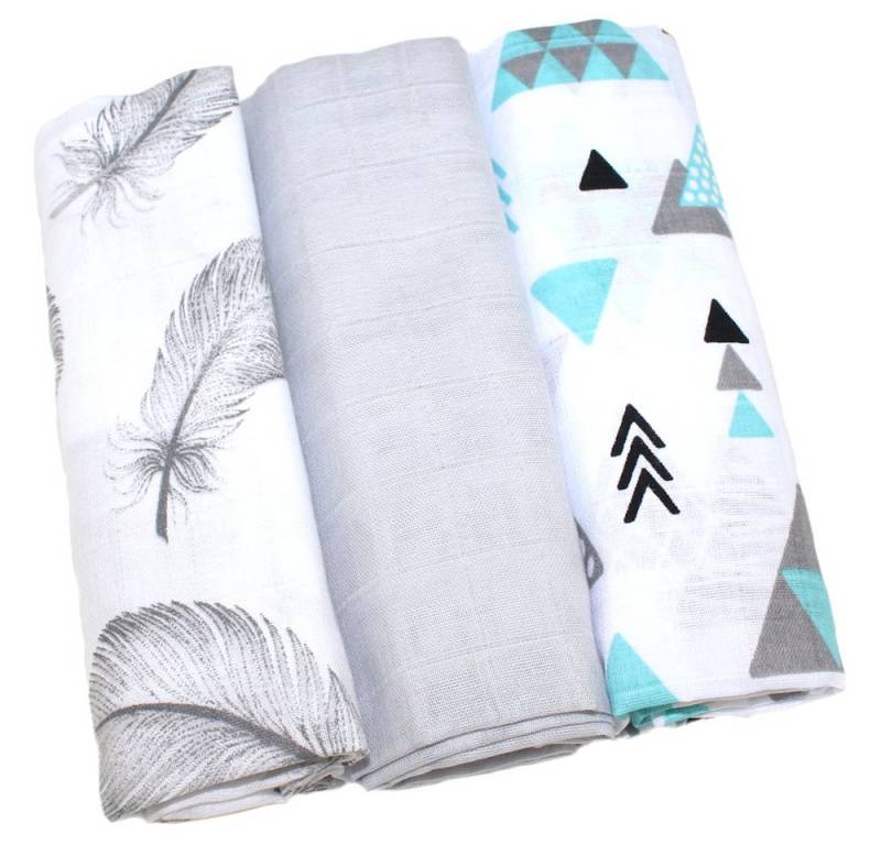 Primawela Stoffwindeln Baby Musselin Tücher Spucktücher 100% Baumwolle Mullwindeln von Primawela