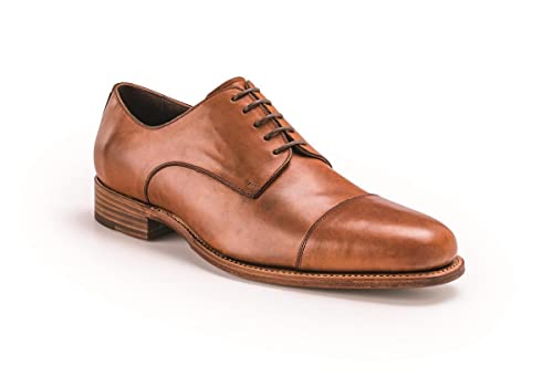 PRIME SHOES Bergamo 3 Herren Business-Schnürschuh Rahmengenäht Ledersohle Kalbsleder Crust Cognac D 43 / UK 9 von Prime Shoes