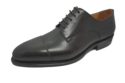 Prime Shoes Bergamo 3 Schwarz Box Calf Black Schnürschuh Rahmengenäht aus feinstem Kalbsleder D 46 / UK 11 von Prime Shoes