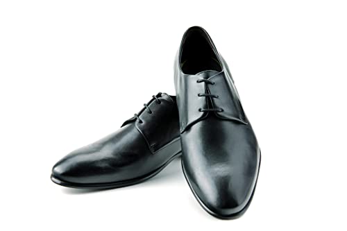 Prime Shoes Flexible Orlando Schnürschuh Schwarz Calf Black aus feinstem Kalbsleder Sacchetto Größe 10.5 von Prime Shoes