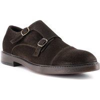 Prime Shoes Herren Doppelmonkstrap braun Veloursleder von Prime Shoes