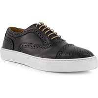 Prime Shoes Herren Sneaker schwarz Leder von Prime Shoes