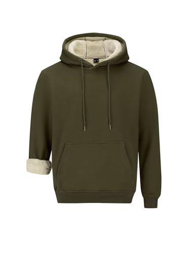 PrimeCrest Hoodie Herren Pullover Sweatshirt Kapuzenpullover Fleecepullover Winterpullover Winter Fleece Sherpa Sweatshirt Baumwolle Warm Thermo Solid Dicker Hoodies Männer Arbeitspullover Grün 2XL PrimeCrest Hoodie Herren Pullover Sweatshirt Kapuzenpullover Fleecepullover Winterpullover Winter Fleece Sherpa Sweatshirt Baumwolle Warm Thermo Solid Dicker Hoodies Männer Arbeitspullover Grün 2XL von PrimeCrest
