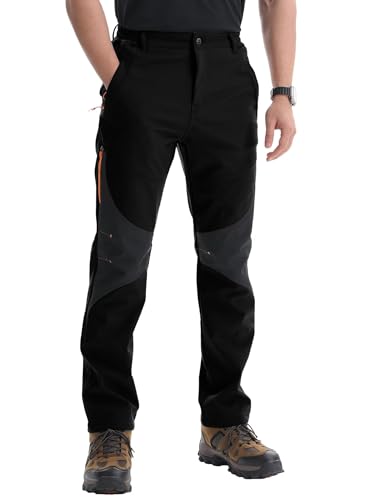 PrimeCrest Wanderhose Herren Softshellhose Wasserdicht Trekkinghose Thermohose Warm Outdoorhose Stretch Skihose Thermo Jagdhose Gefüttert Winter Hose Snowboard Hose Männer Schwarz 30 PrimeCrest Wanderhose Herren Softshellhose Wasserdicht Trekkinghose Thermohose Warm Outdoorhose Stretch Skihose Thermo Jagdhose Gefüttert Winter Hose Snowboard Hose Männer Schwarz 30 von PrimeCrest