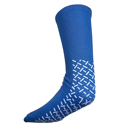 XXXL Blue Slip Stop Socken (4 Paar) (Extra Wide Bariatric) (XXXL) (Triple Extra Large), Blau, Einheitsgr��e von PrimeMed