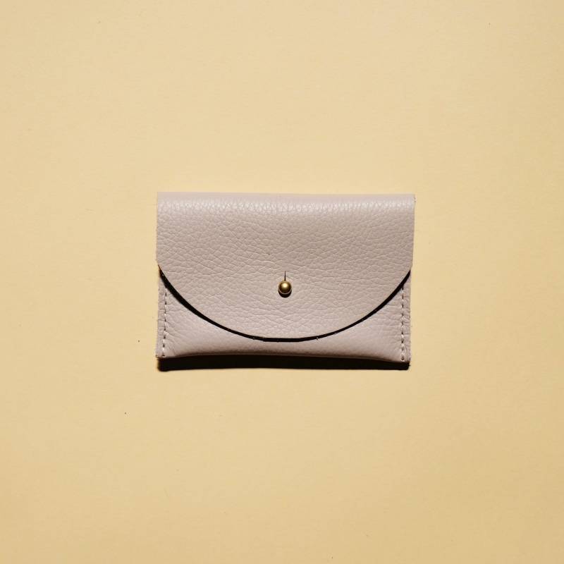 Kartenetui Aus Hellem Leder | Geldbörse Kleingeldbörse Kuvert Beutel von PrimecutBags