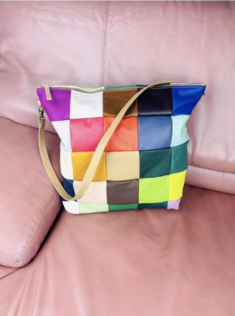 Scraps Leder Hobo Geldbörse - Umhängetasche | Utensilo von PrimecutBags