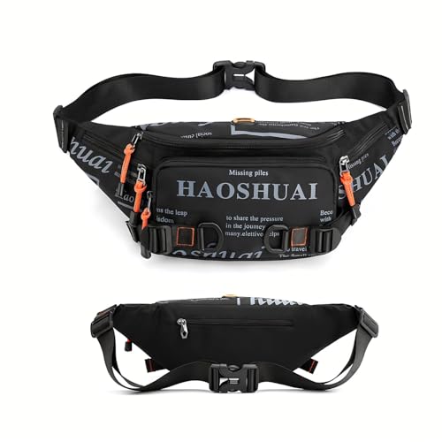 Primepixell Brusttasche für Herren, Umhängetasche für Damen, tragbar, schwarz, multifunktionale Hüfttasche, verstellbar, geeignet für Reisen, Sport, Radfahren, Schwarz , 19x5x16 Primepixell Brusttasche für Herren, Umhängetasche für Damen, tragbar, schwarz, multifunktionale Hüfttasche, verstellbar, geeignet für Reisen, Sport, Radfahren, Schwarz , 19x5x16 von Primepixell