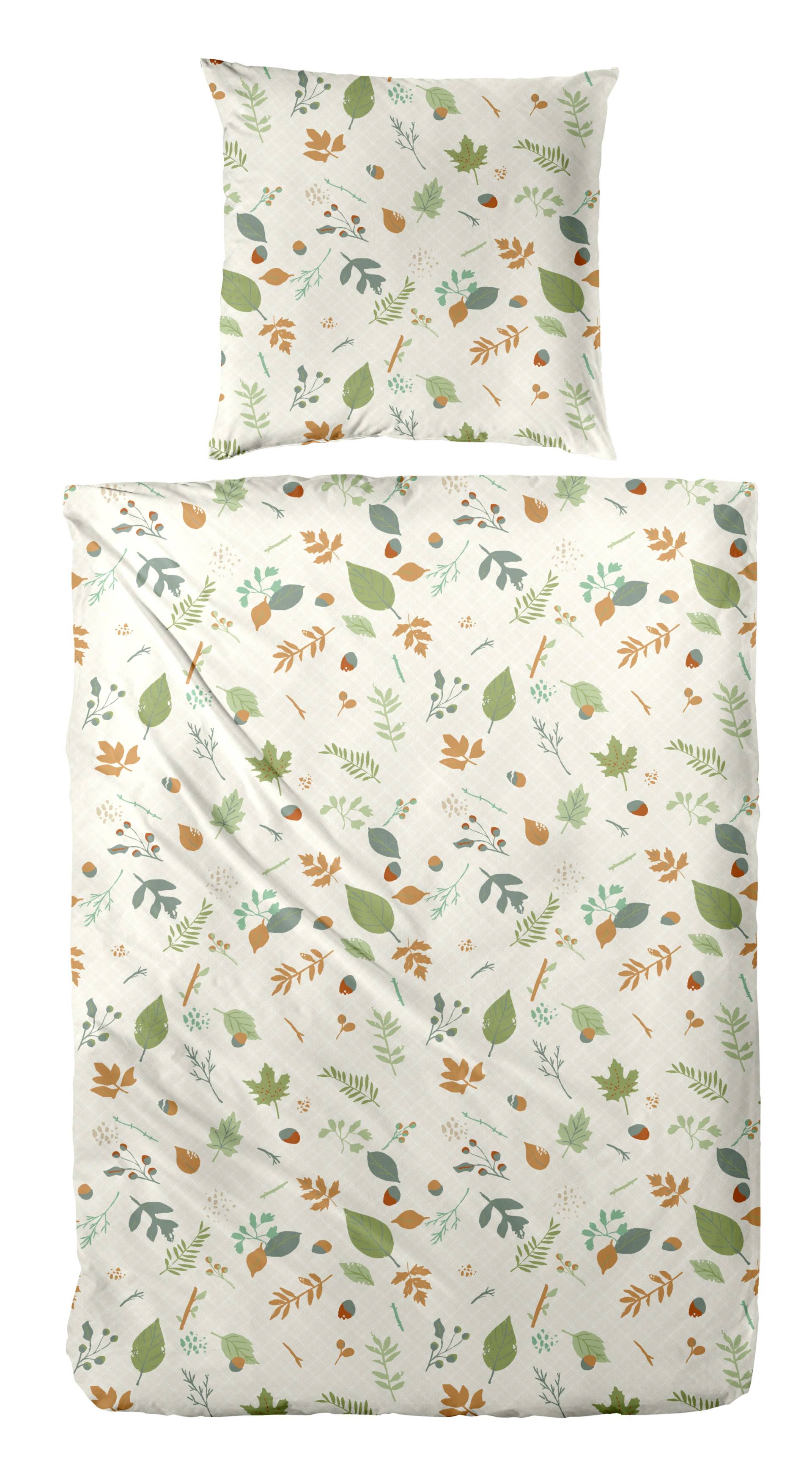 Primera Bettwäsche "Biber-Bettwäsche Branches" 2 Stk. tlg. mit floralen Motiven von Primera