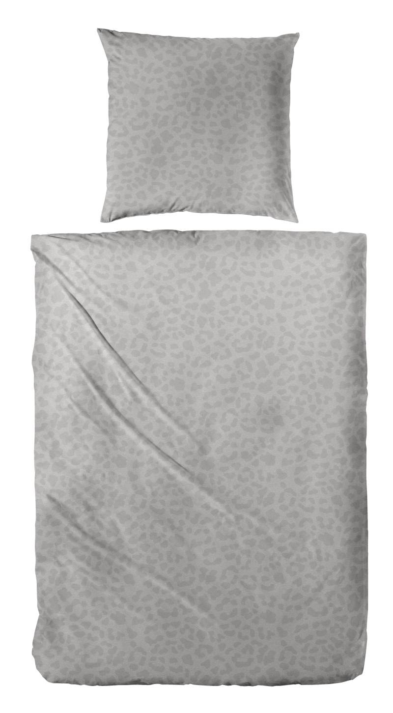 Primera Bettwäsche "Biber-Bettwäsche Leo" 2 Stk. tlg. mit dezentem Leo-Design von Primera