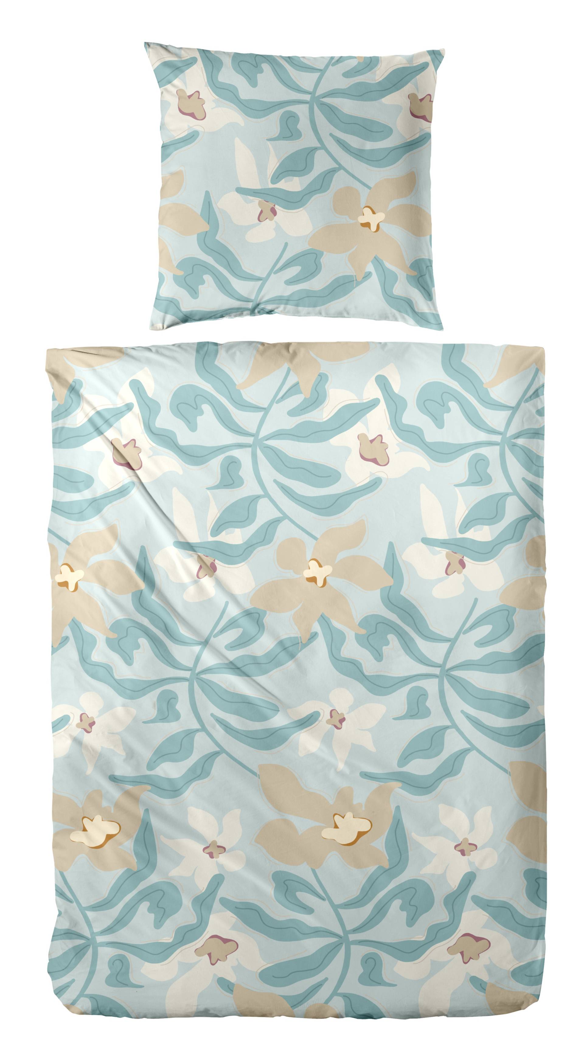 Primera Bettwäsche "Biber-Bettwäsche Matisse" 2 Stk. tlg. mit verspieltem Blumenmuster von Primera