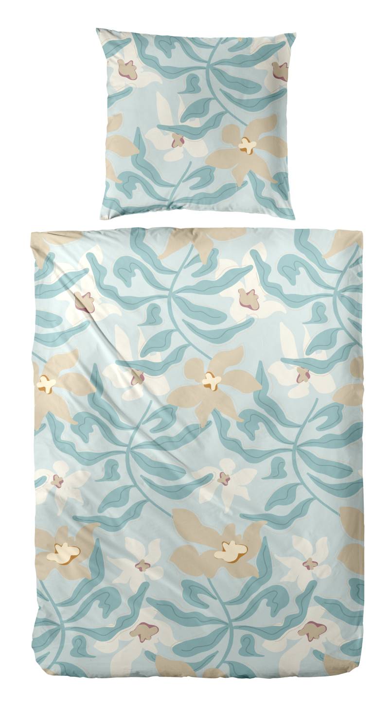 Primera Bettwäsche "Biber-Bettwäsche Matisse" 2 Stk. tlg. mit verspieltem Blumenmuster von Primera