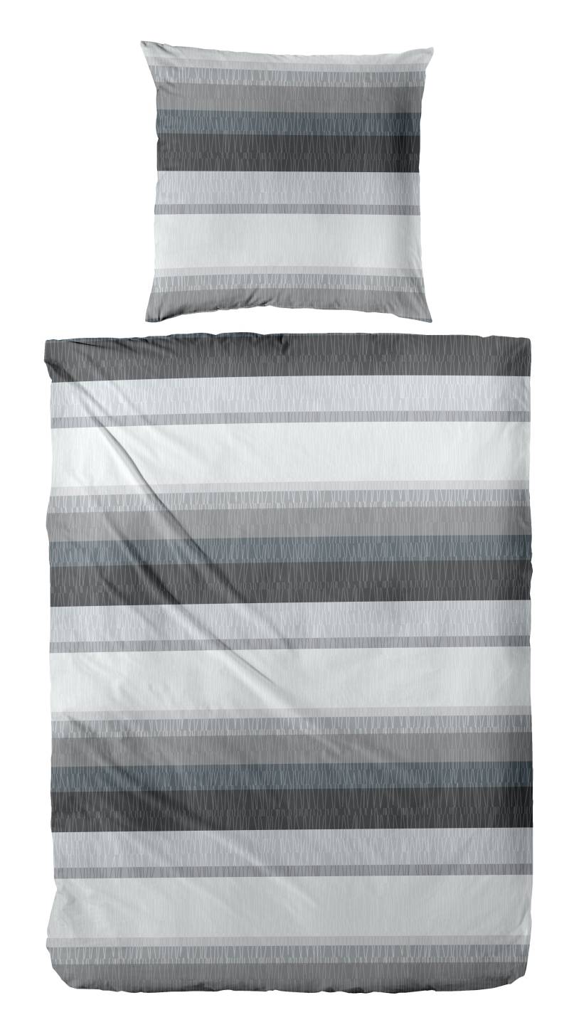 Primera Bettwäsche "Biber-Bettwäsche Roommate" 2 Stk. tlg. mit dezenten Mustertexturen von Primera