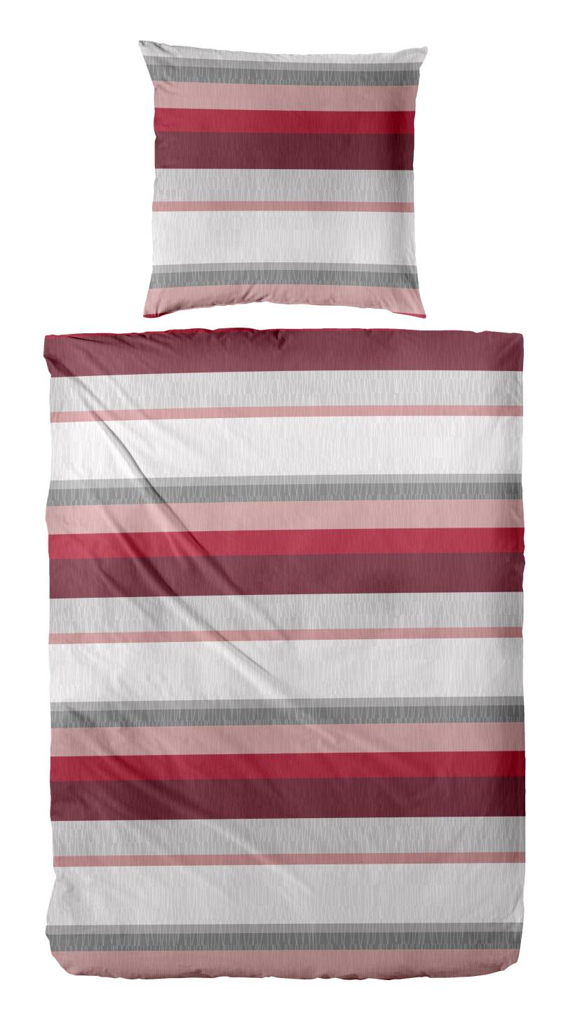Primera Bettwäsche "Biber-Bettwäsche Roommate" 2 Stk. tlg. mit dezenten Mustertexturen von Primera