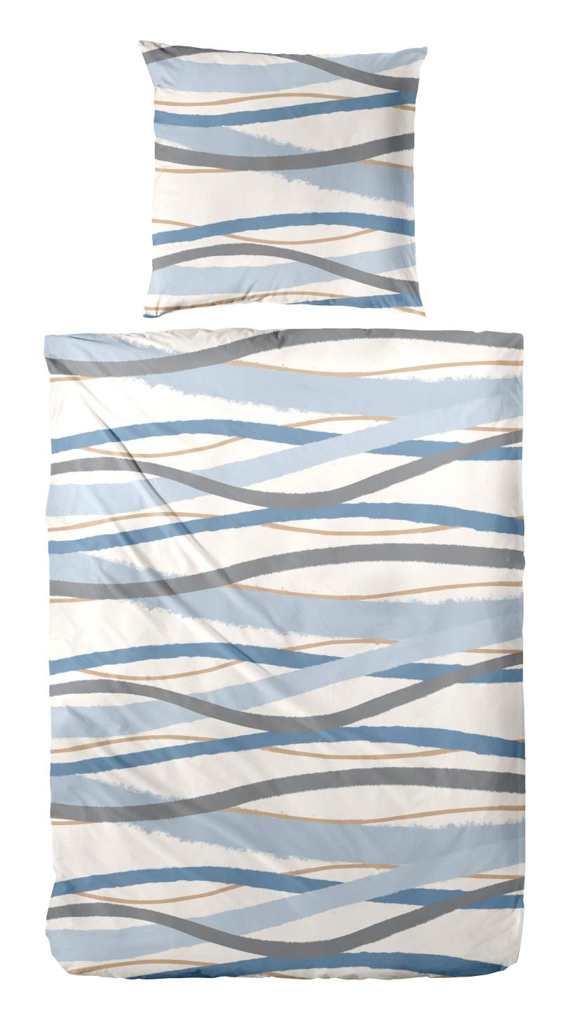 Primera Bettwäsche "Biber-Bettwäsche Whips" 2 Stk. tlg. mit modernen Linien von Primera