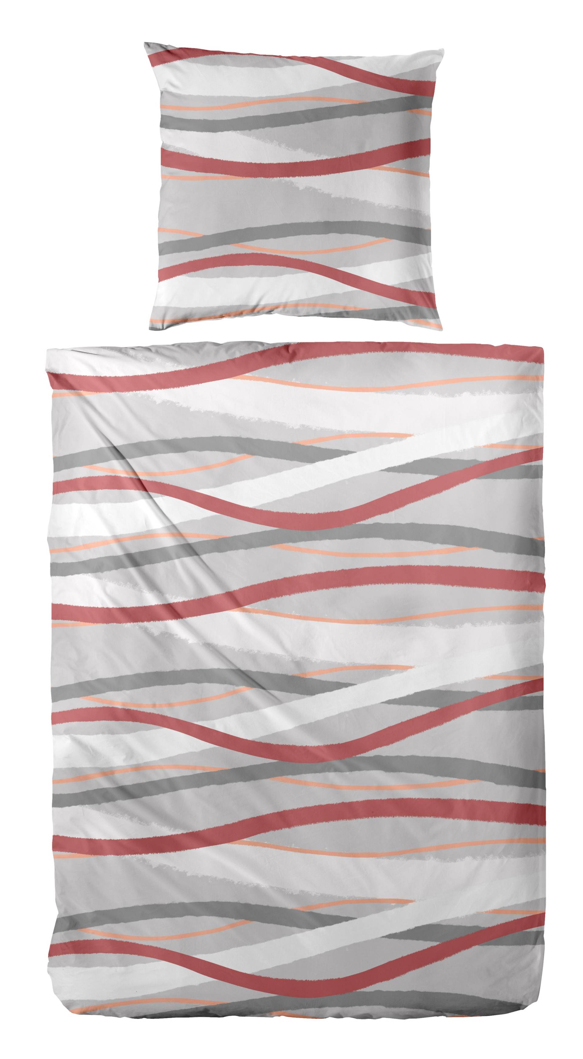 Primera Bettwäsche "Biber-Bettwäsche Whips" 2 Stk. tlg. mit modernen Linien von Primera