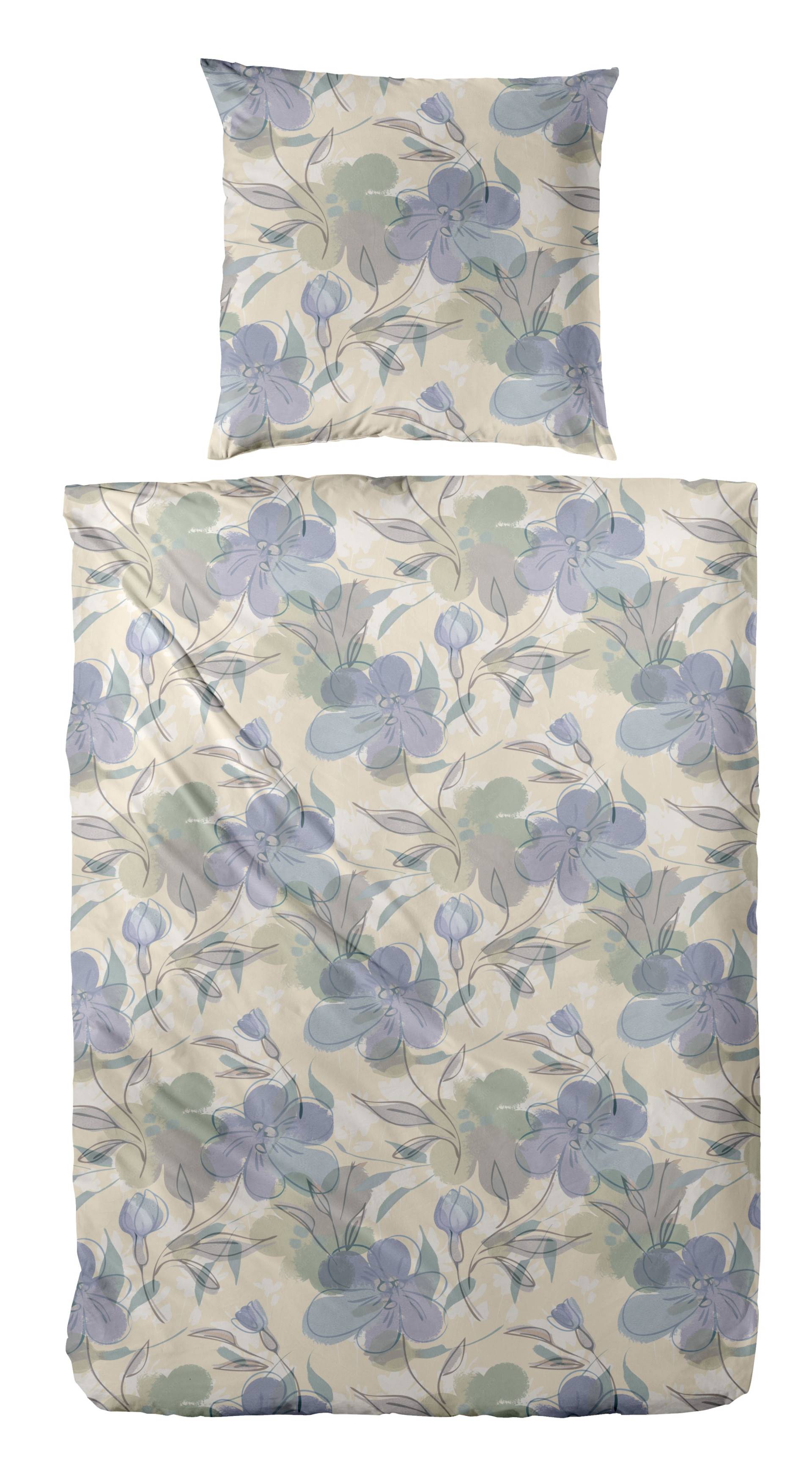 Primera Bettwäsche "Feinbiber-Bettwäsche Floris" 2 Stk. tlg. mit zarten Blüten Primera Bettwäsche "Feinbiber-Bettwäsche Floris" 2 Stk. tlg. mit zarten Blüten von Primera