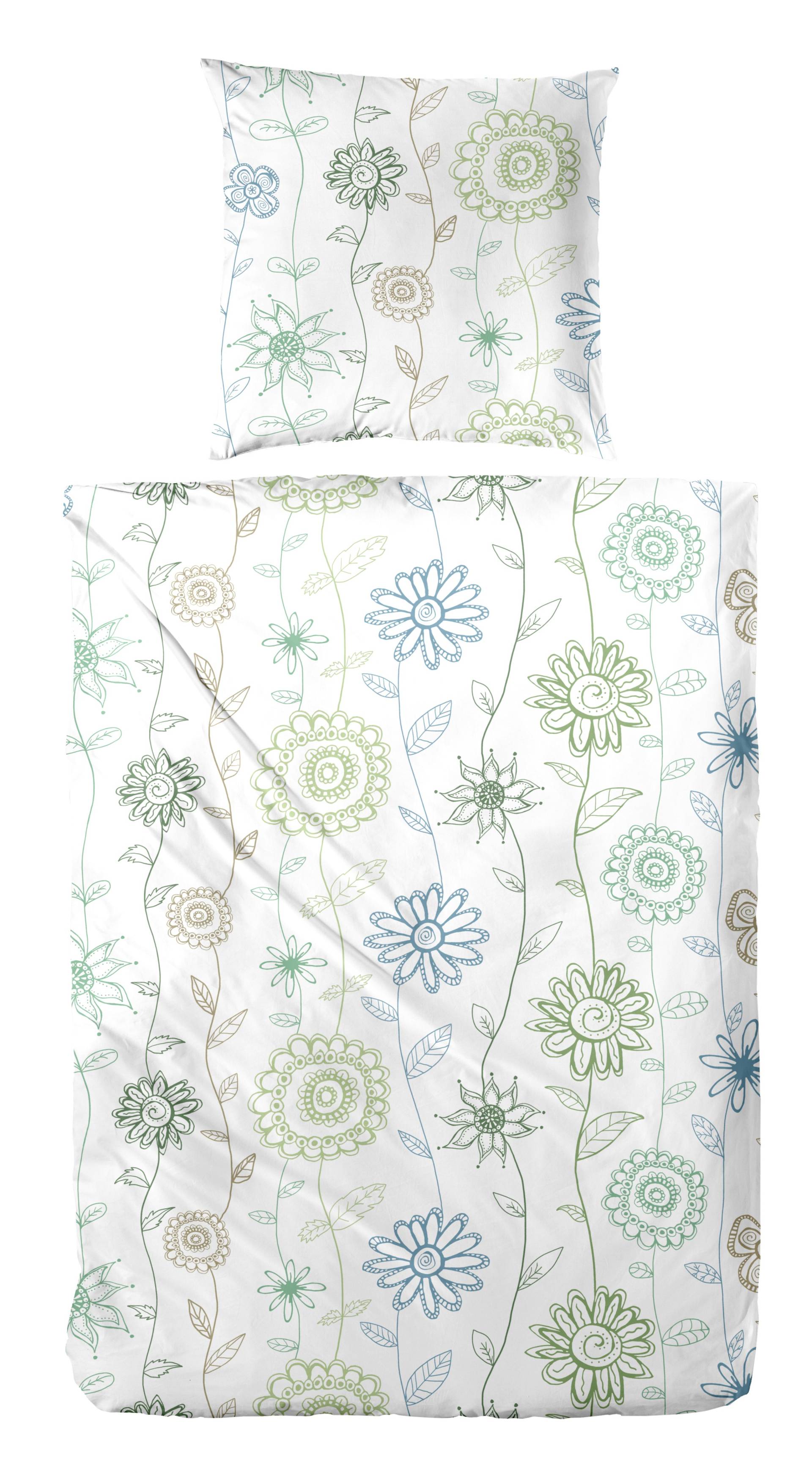 Primera Bettwäsche "Feinbiber-Bettwäsche Frida" 2 Stk. tlg. mit fröhlichem Blumenmuster Primera Bettwäsche "Feinbiber-Bettwäsche Frida" 2 Stk. tlg. mit fröhlichem Blumenmuster von Primera