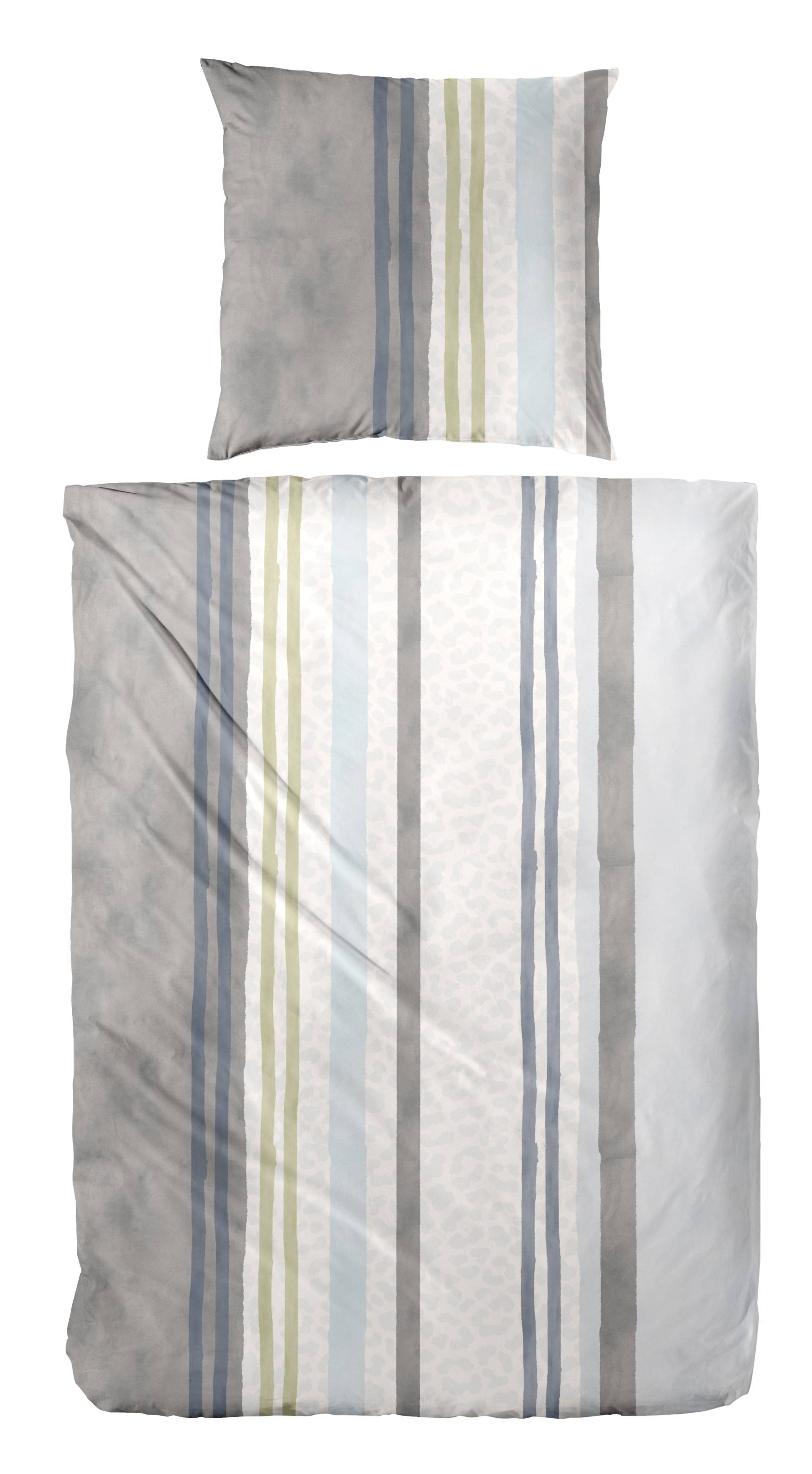 Primera Bettwäsche "Feinbiber-Bettwäsche Leo Stripe" 2 Stk. tlg. mit Leo-Struktur von Primera