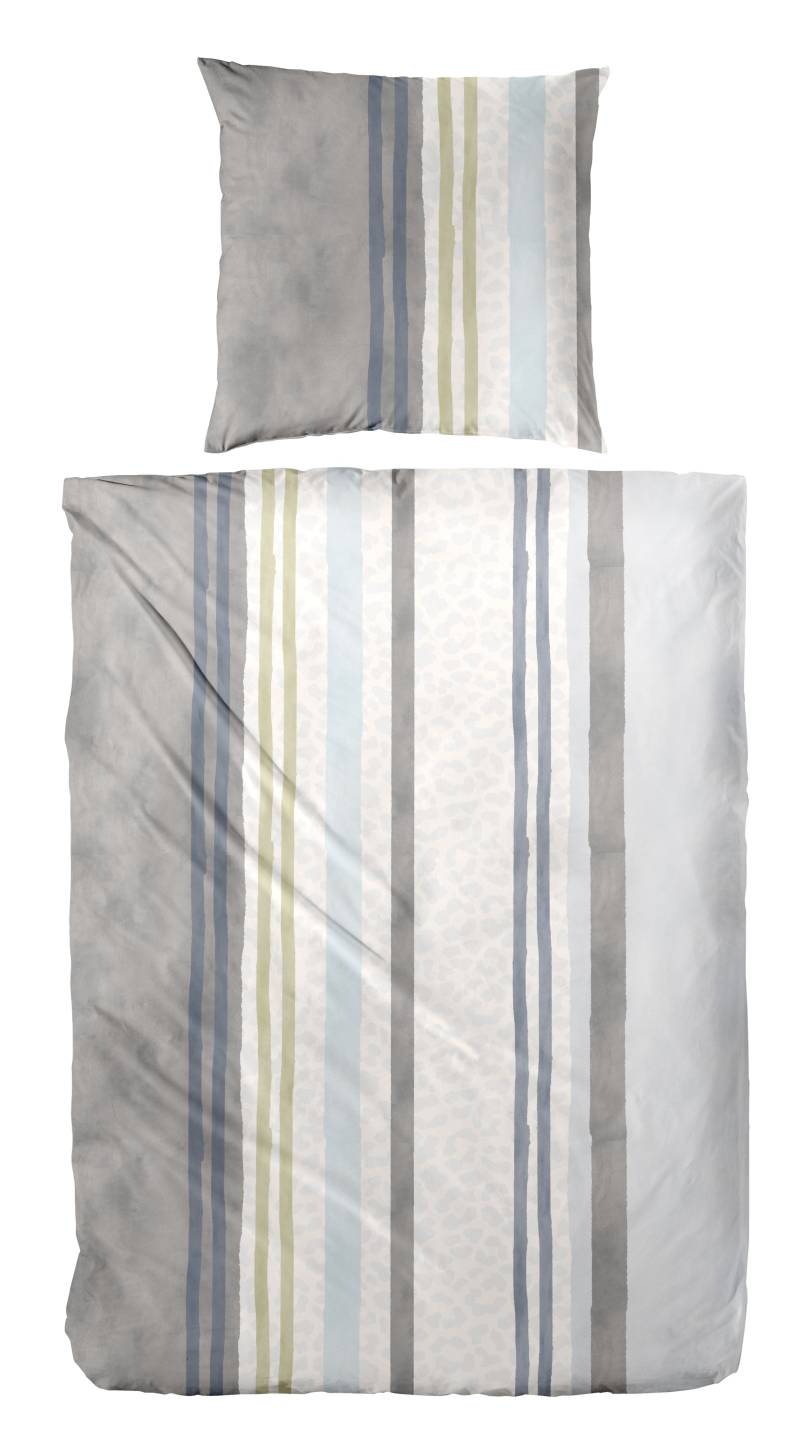 Primera Bettwäsche "Feinbiber-Bettwäsche Leo Stripe" 2 Stk. tlg. mit Leo-Struktur von Primera