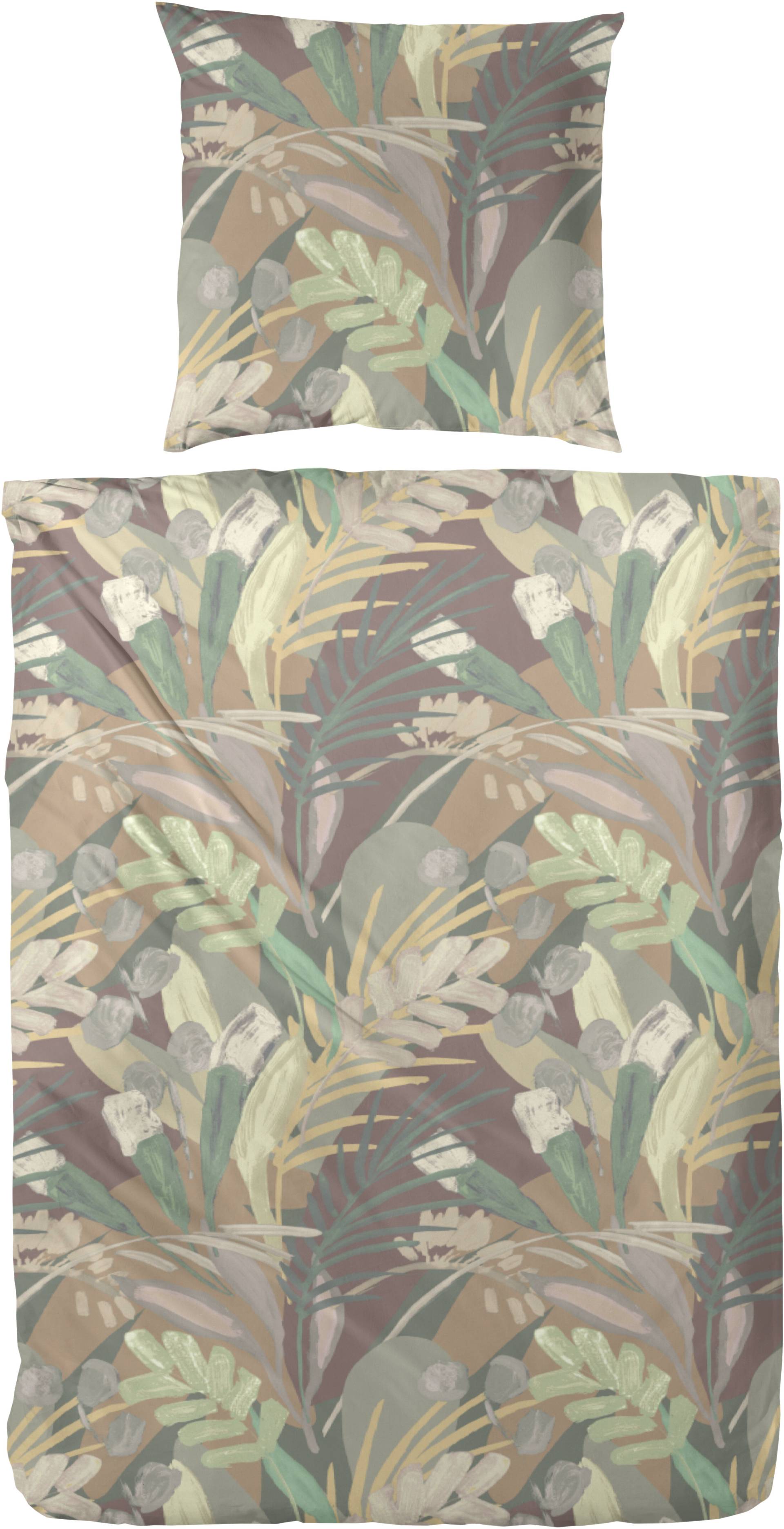 Primera Bettwäsche "Feinbiber-Bettwäsche Selva" 2 Stk. tlg. in expressiv floralen Design von Primera