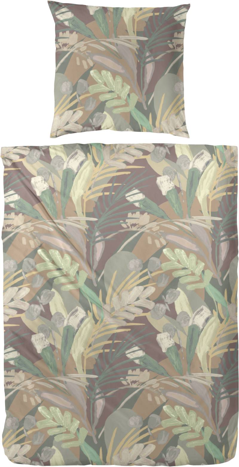 Primera Bettwäsche "Feinbiber-Bettwäsche Selva" 2 Stk. tlg. in expressiv floralen Design von Primera