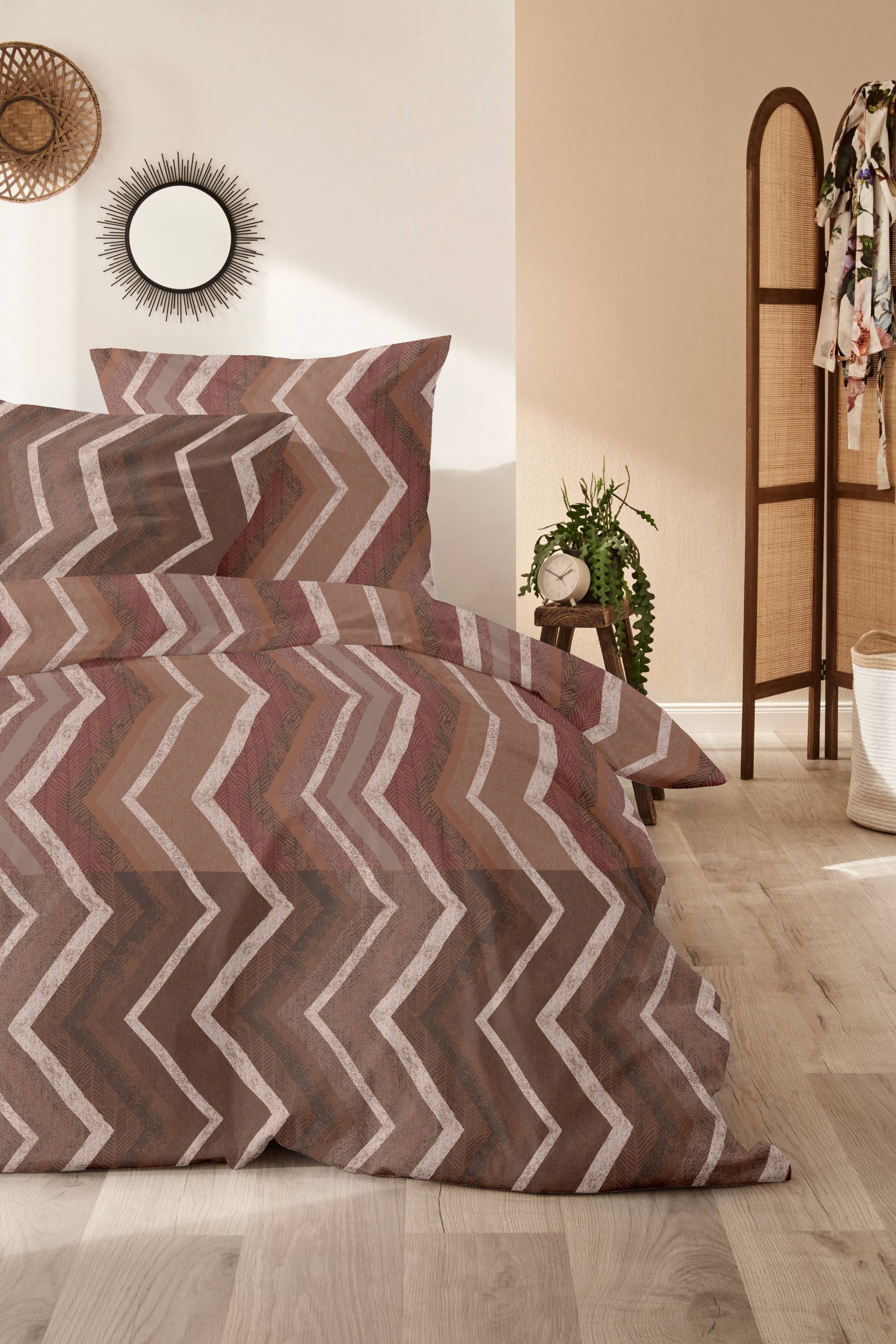 Primera Bettwäsche "Mako-Satin -Bettwäsche Jacquard" 2 Stk. tlg. mit klassischem Jacquard-Look von Primera