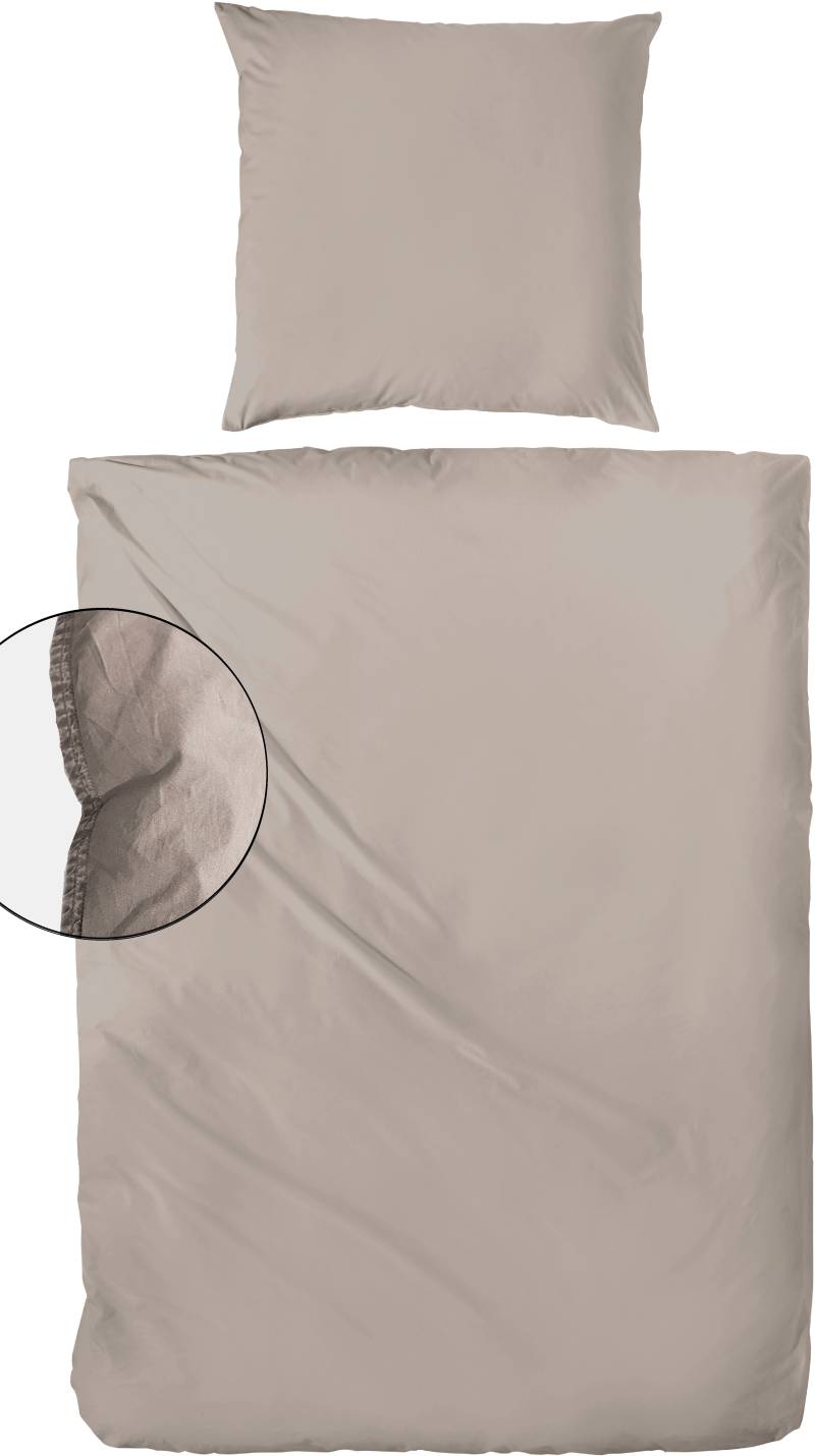 Primera Bettwäsche "Primera Stone-Washed Flanell" 2 Stk. tlg. Bettwäsche aus samtig weicher angerauter Baumwolle, ab Gr. 135x200 cm von Primera