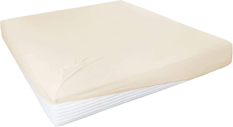 Primera Spannbettlaken "Elasthan-Feinjersey" PREMIUM, aus 95% gekämmter Baumwolle und 5% Elasthan, bis 28 cm Höhe von Primera