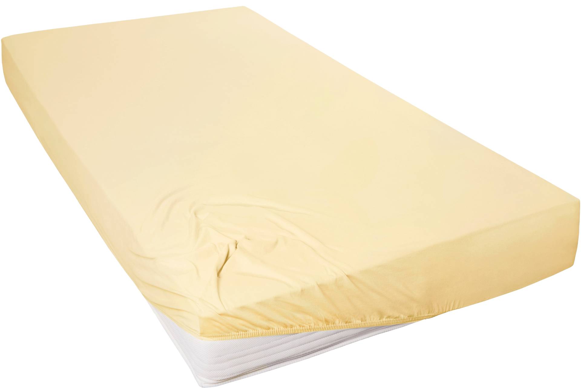 Primera Spannbettlaken "Mako-Feinjersey Spannbetttuch" Geeignet für Standardmatratzen bis 22 cm, 100% Baumwolle von Primera