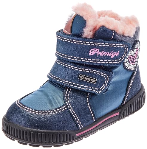 Primigi Baby-Mädchen Ride 19 GTX Stiefelette, Blau Glitter Jeans, 20 EU von PRIMIGI